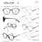 TR OPTICAL FRAMES WITH SPECIAL TEMPLE LIGHT COLORS AND RETRO LOOKING AIRLITE