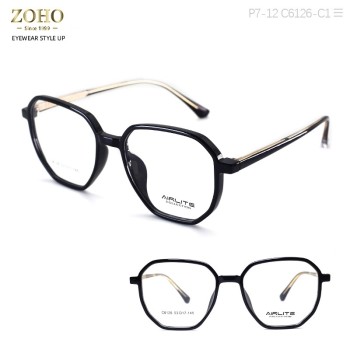 TR OPTICAL FRAMES WITH SPECIAL TEMPLE LIGHT COLORS AND RETRO LOOKING AIRLITE