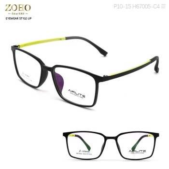 ULTEM MATERIAL OPTICAL FRAME WITH SPECIAL DOUBLE COLOR TEMPLE COLORFUL