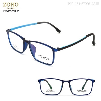 ULTEM MATERIAL OPTICAL FRAME WITH SPECIAL DOUBLE COLOR TEMPLE COLORFUL