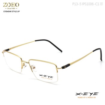 METAL MATERIAL HALF RIM OPTICAL FRAME WITH SPECIAL HINGE