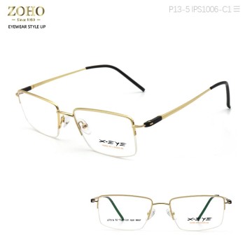METAL MATERIAL HALF RIM OPTICAL FRAME WITH SPECIAL HINGE