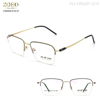 METAL MATERIAL HALF RIM OPTICAL FRAME WITH SPECIAL HINGE
