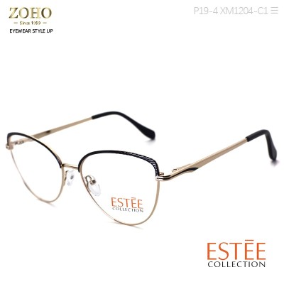 ZOHOGlasses ESTEE BRAND METAL FRAME ACETATE TEMPLE GLASSES FRAMES