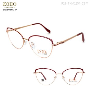 ZOHOGlasses ESTEE BRAND METAL FRAME ACETATE TEMPLE GLASSES FRAMES