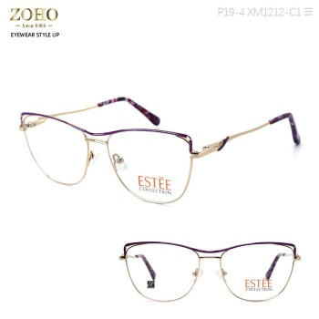 CUSTOM EYEWEAR METAL FRAME WITH ACETATE TEMPLE GLASSES FRAMES