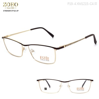 WHOLESALE EYEGLASSES METAL FRAME WITH ACETATE TEMPLE OPTICAL FRAMES