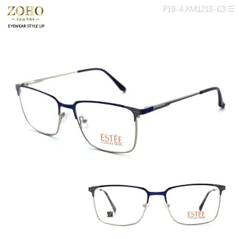 ESTEE BRAND METAL FRAME WITH ACETATE TEMPLE FASHION SHAPE