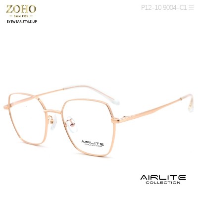 Metal Material Optical Frame Retro Design With Acetate Temple Tip