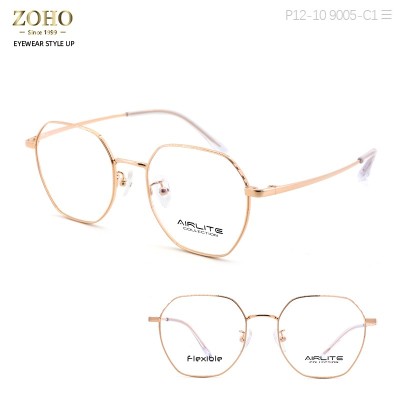 METAL MATERIAL OPTICAL FRAME RETRO DESIGN WITH ACETATE TEMPLE TIP