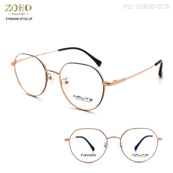 METAL MATERIAL OPTICAL FRAME RETRO DESIGN WITH ACETATE TEMPLE TIP
