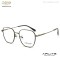 METAL MATERIAL OPTICAL FRAME RETRO DESIGN WITH ACETATE TEMPLE TIP