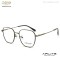 METAL MATERIAL OPTICAL FRAME RETRO DESIGN WITH ACETATE TEMPLE TIP