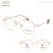 METAL MATERIAL OPTICAL FRAME RETRO DESIGN WITH ACETATE TEMPLE TIP