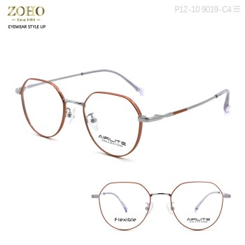 METAL MATERIAL OPTICAL FRAME RETRO DESIGN WITH ACETATE TEMPLE TIP