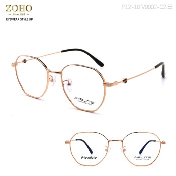 METAL MATERIAL OPTICAL FRAME RETRO DESIGN WITH ACETATE TEMPLE TIP