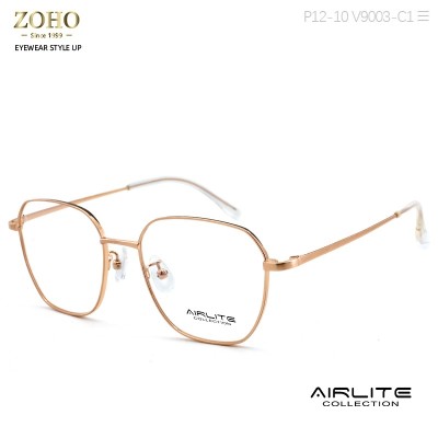 METAL MATERIAL OPTICAL FRAME RETRO DESIGN WITH ACETATE TEMPLE TIP