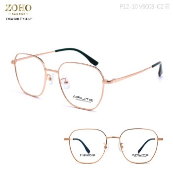 METAL MATERIAL OPTICAL FRAME RETRO DESIGN WITH ACETATE TEMPLE TIP