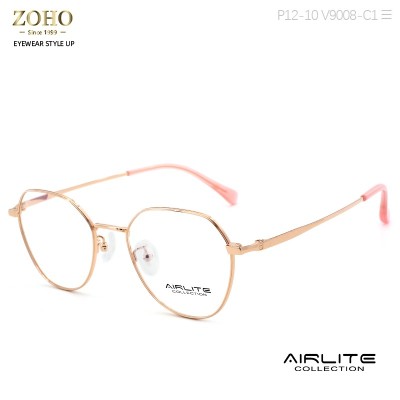 METAL MATERIAL OPTICAL FRAME RETRO DESIGN WITH ACETATE TEMPLE TIP