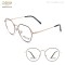 RETRO STYLE METAL OPTICAL FRAME WITH TR TEMPLE TIP FOR UNISEX AIRLITE BRAND