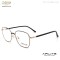 RETRO STYLE METAL OPTICAL FRAME WITH TR TEMPLE TIP FOR UNISEX AIRLITE BRAND