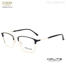 GLASSES CUSTOMIZED RETRO STYLE METAL OPTICAL FRAME WITH TR TEMPLE TIP FOR UNISEX