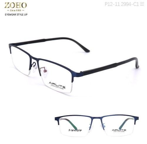 Classic Style Metal Optical Frame With TR Temple Tip for Unisex Airlite Brand