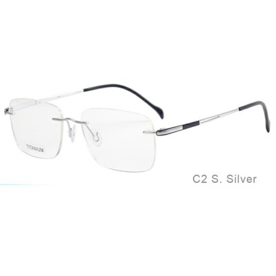 Titanium Customize Rimless Optical Frames Computer for Unisex