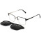Magnetic Spectacle Glasses Driving Metal Clip On Sunglasses Frame