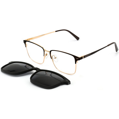 Magnetic Spectacle Glasses Driving Metal Clip On Sunglasses Frame