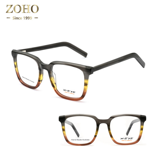 Vintage Square Acetate Non Prescription Wholesale Eyewear for Male and Female