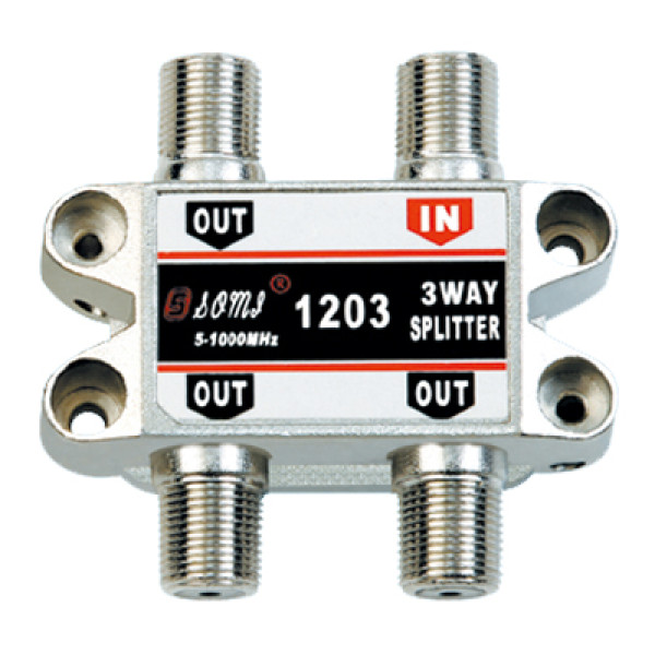 Luxurious Type Indoor 3 way CATV Splitter(5-1000MHz)