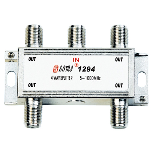 High Quality Type Indoor 4 way CATV Splitter(5-1000MHz)