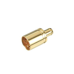 F quick male connector, straight crimp type for 4C/1.9C coaxial cable using