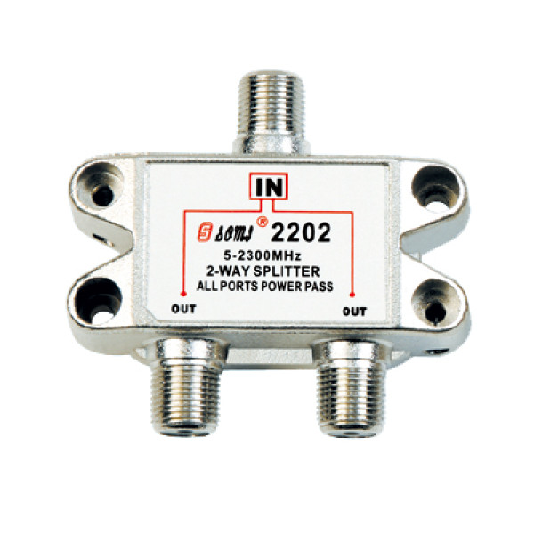 China Manufacturer Indoor 2-way Satellite Splitter (5-2400MHz)