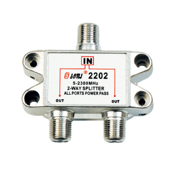 China Manufacturer Indoor 2-way Satellite Splitter （5-2400MHz）