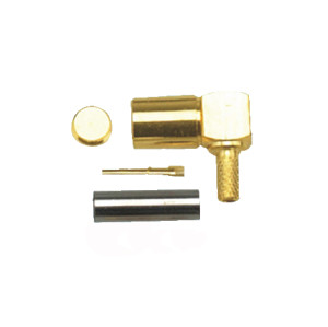 SMA Male Plug RF Coaxial Connector For Cable RG179 Right Angle Gold-plated