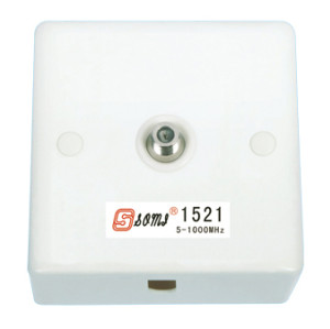 CATV Socket Outlet 5-1000 MHz one port terminal type F connector