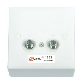 CATV wall Socket wall Outlet two F connector port 5~1000 MHz