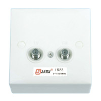 CATV wall Socket wall Outlet two F connector port 5~1000 MHz