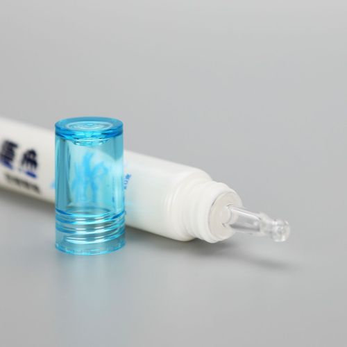 20g new design antibacterial gel, eye cream cosmetic plastic tube with dropper applicator