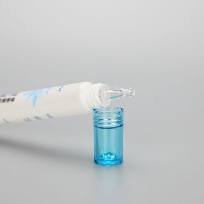 20g new design antibacterial gel, eye cream cosmetic plastic tube with dropper applicator
