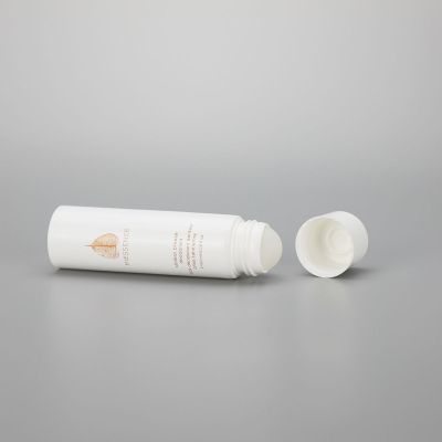 2oz 60g empty cosmetic plastic deodorant stick container tube with roll on ball and screw cap