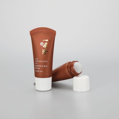 50g deodorant plastic cosmetic tube for shoulder essential oil with roll on ball massage head