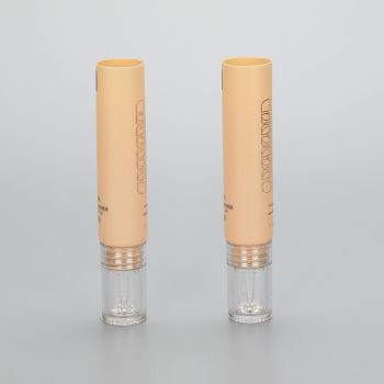 5g plastic skincare essential oil tubes with fancy dropper applicator and luxury acrylic screw cap