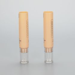 5g plastic skincare essential oil tubes with fancy dropper applicator and luxury acrylic screw cap