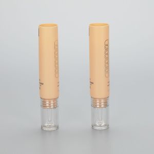 5g plastic skincare essential oil tubes with fancy dropper applicator and luxury acrylic screw cap