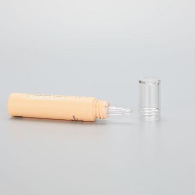 5g plastic skincare essential oil tubes with fancy dropper applicator and luxury acrylic screw cap