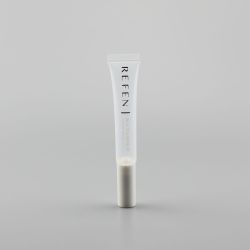 clear 0.52oz cosmetic soft lip gloss tube with soft spongy top