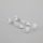 16mm 9g small capacity clear plastic long nozzle nano golden face mask tube with screw cap